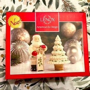 Lenox Salt and Pepper Christmas Santa & Tree